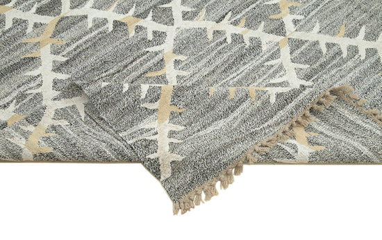 8x11 Grey Contemporary Area Rug - 35490