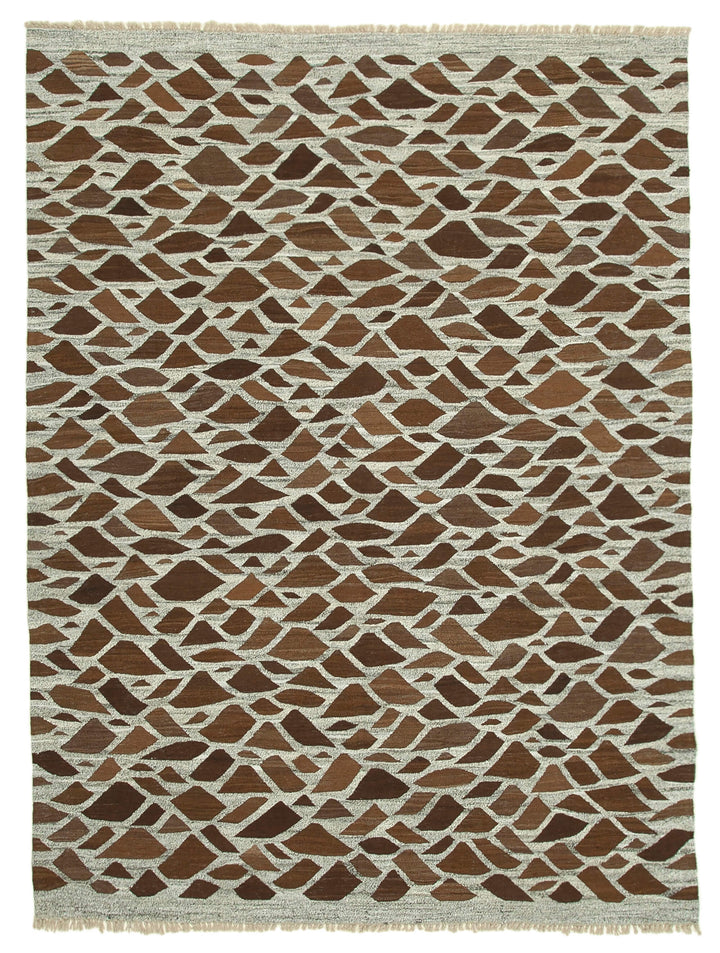 8x11 Grey Contemporary Area Rug - 35491