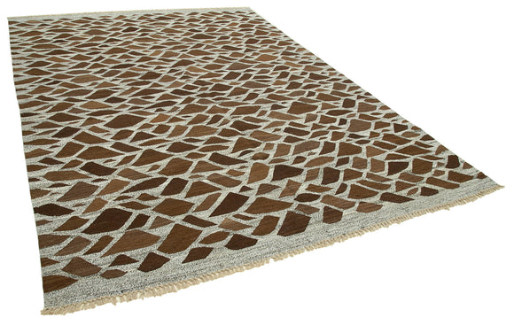 8x11 Grey Contemporary Area Rug - 35491
