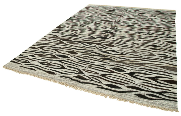 8x11 Grey Contemporary Area Rug - 35492