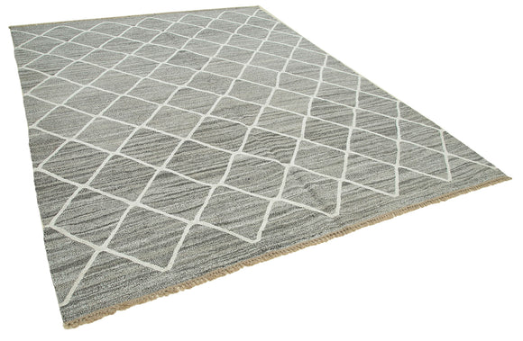 8x10 Grey Contemporary Area Rug - 35493