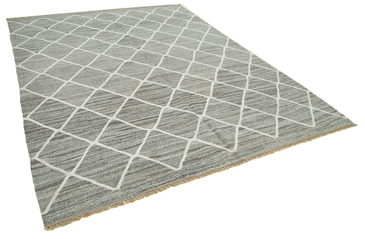 8x10 Grey Contemporary Area Rug - 35493