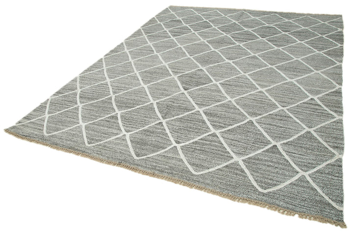8x10 Grey Contemporary Area Rug - 35493