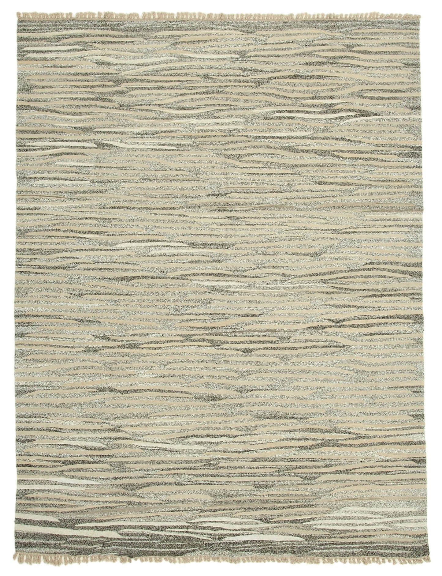 8x11 Beige Contemporary Area Rug - 35494