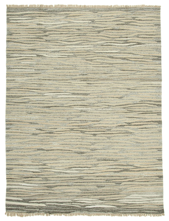 8x11 Beige Contemporary Area Rug - 35494