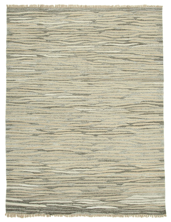 8x11 Beige Contemporary Area Rug - 35494