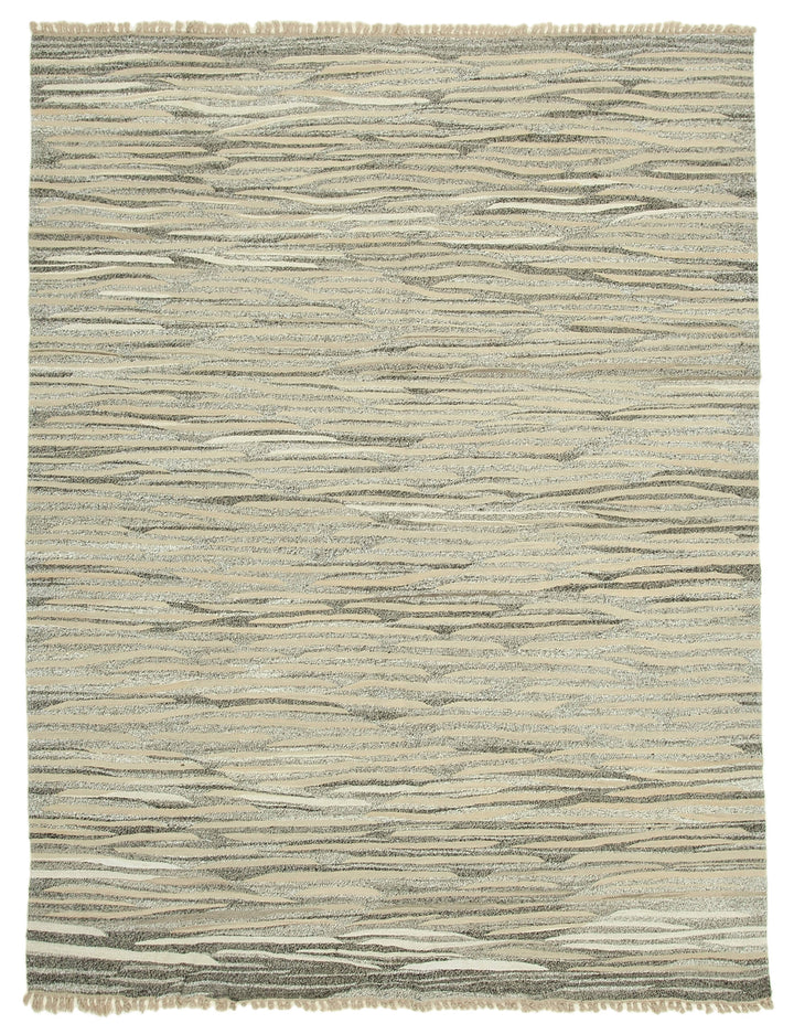 8x11 Beige Contemporary Area Rug - 35494