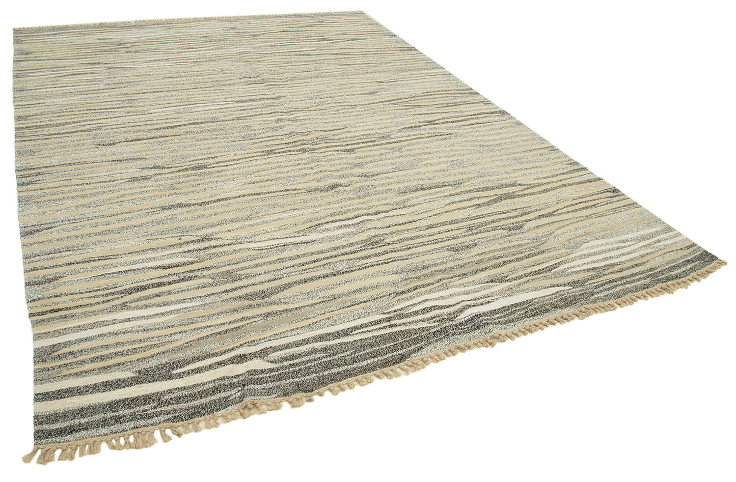 8x11 Beige Contemporary Area Rug - 35494