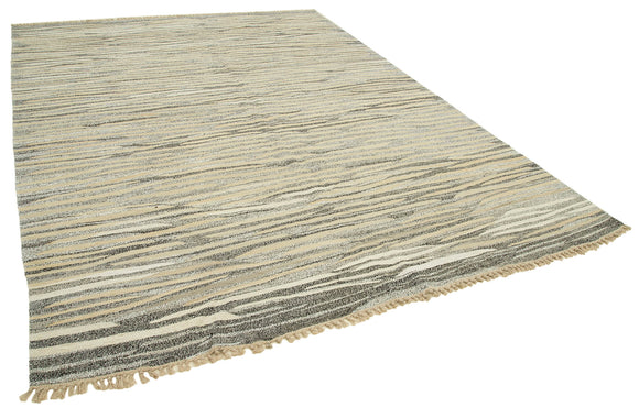 8x11 Beige Contemporary Area Rug - 35494