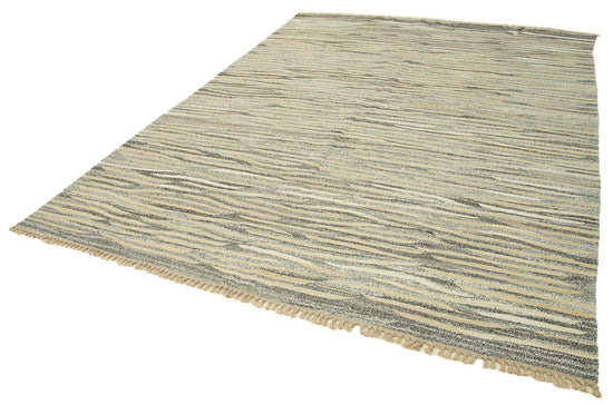 8x11 Beige Contemporary Area Rug - 35494