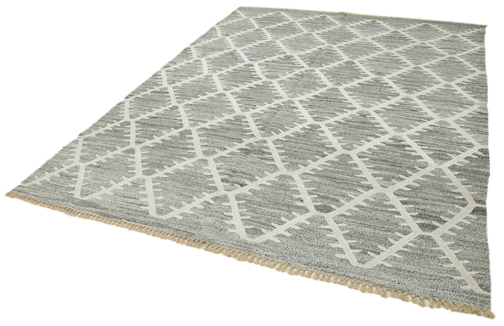 8x10 Grey Contemporary Area Rug - 35495