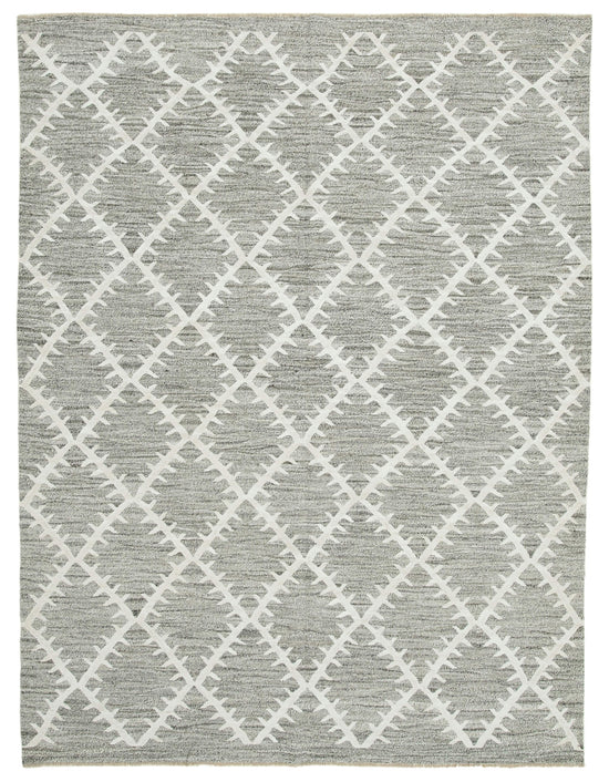 8x11 Grey Contemporary Area Rug - 35496
