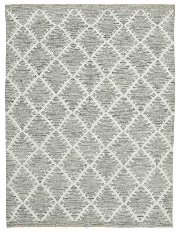 8x11 Grey Contemporary Area Rug - 35496
