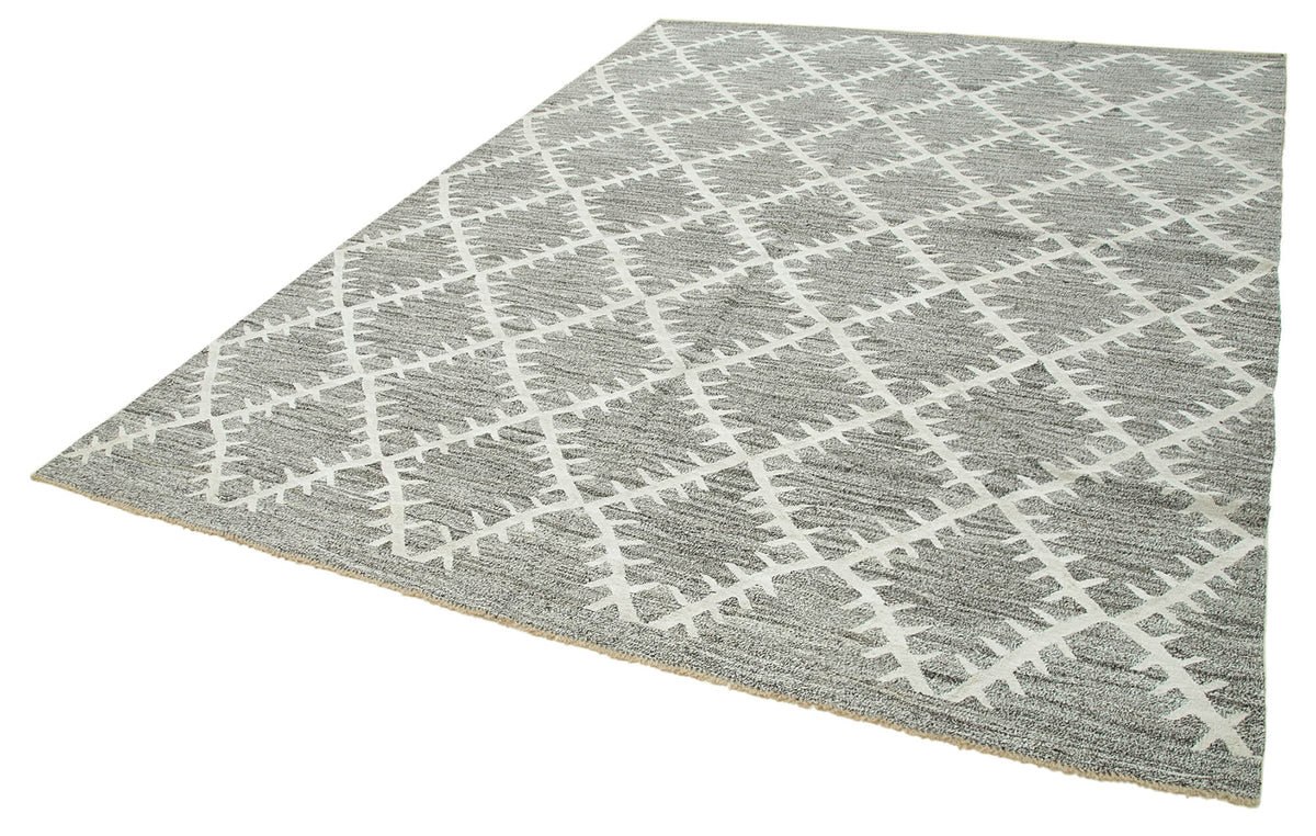 8x11 Grey Contemporary Area Rug - 35496