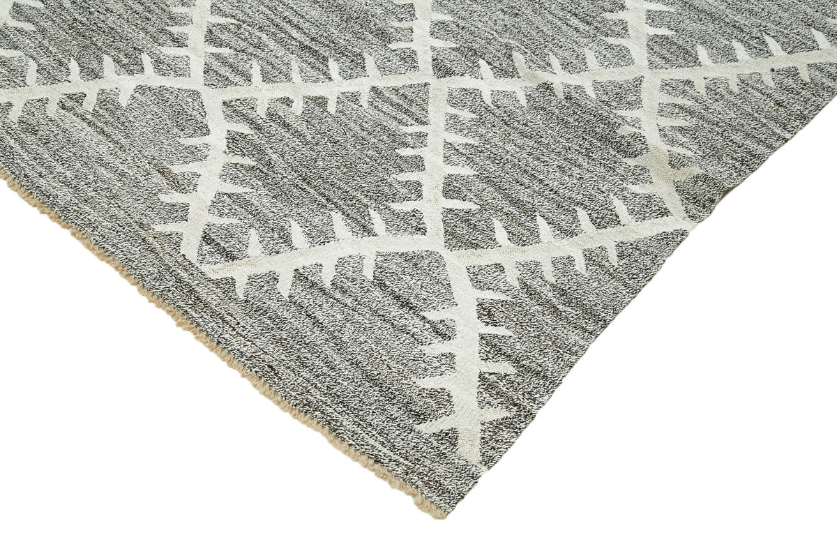 8x11 Grey Contemporary Area Rug - 35496