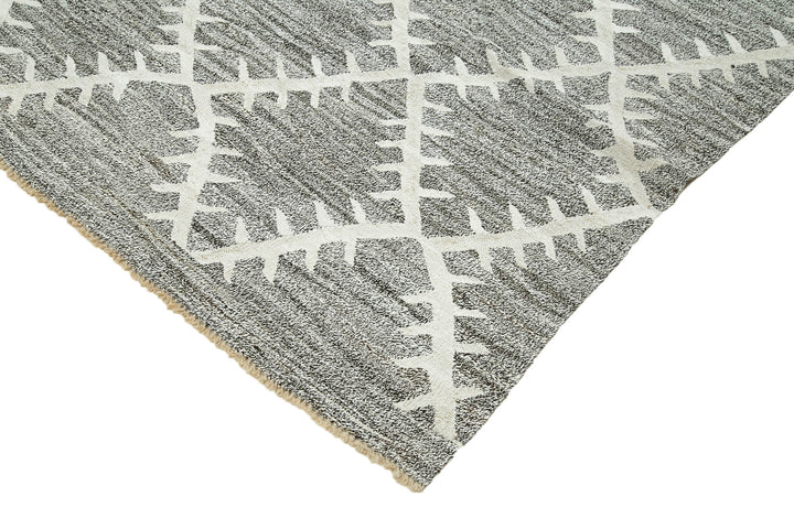 8x11 Grey Contemporary Area Rug - 35496
