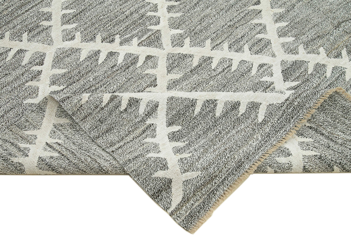 8x11 Grey Contemporary Area Rug - 35496