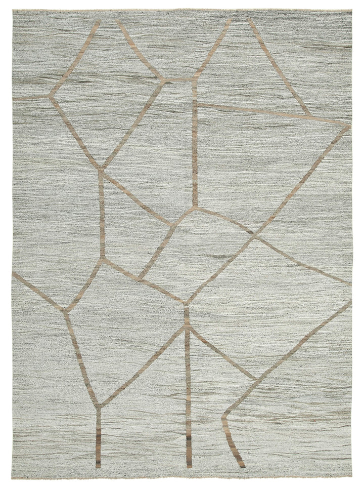 9x12 Grey Contemporary Area Rug - 35497