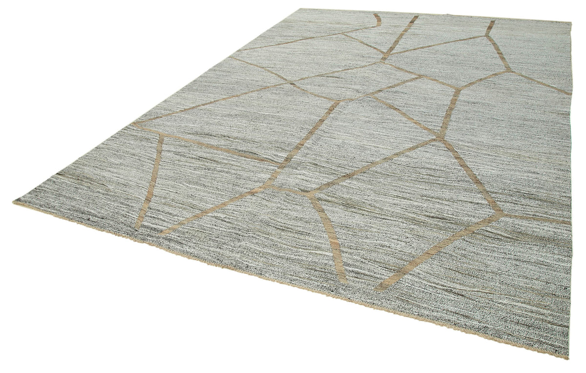 9x12 Grey Contemporary Area Rug - 35497