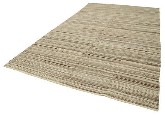 8x14 Beige Contemporary Area Rug - 35498