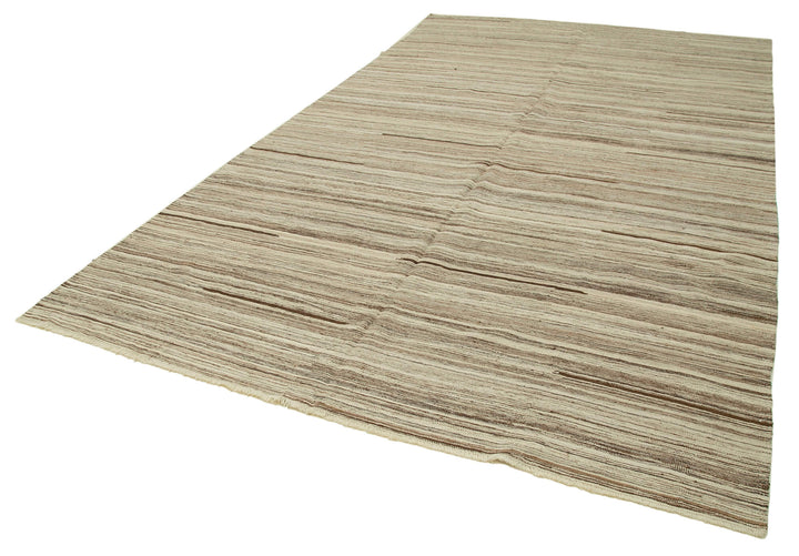 8x14 Beige Contemporary Area Rug - 35498