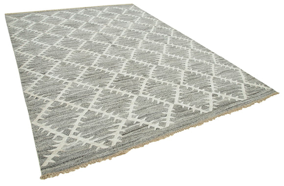 8x11 Grey Contemporary Area Rug - 35499