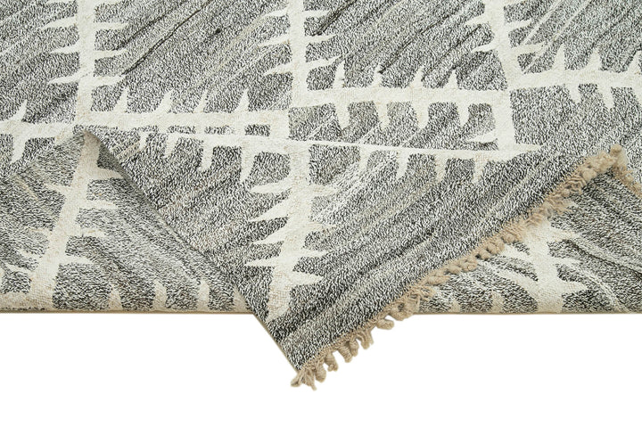 8x11 Grey Contemporary Area Rug - 35499