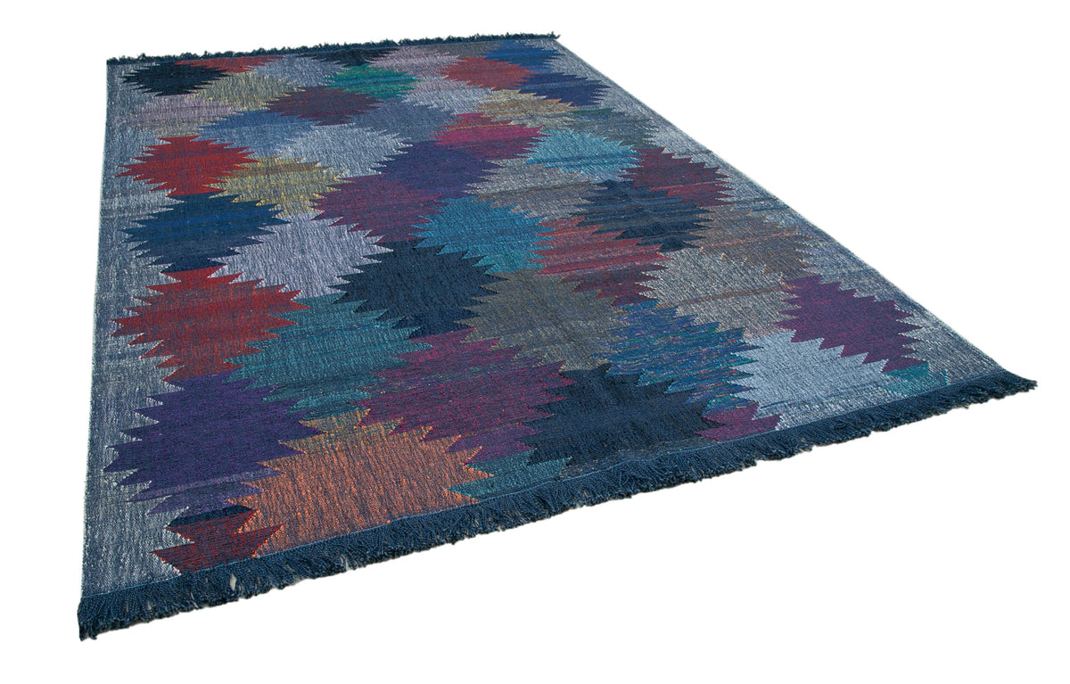 8x12 Blue Contemporary Area Rug - 35503