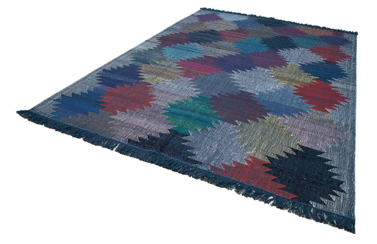 8x12 Blue Contemporary Area Rug - 35503