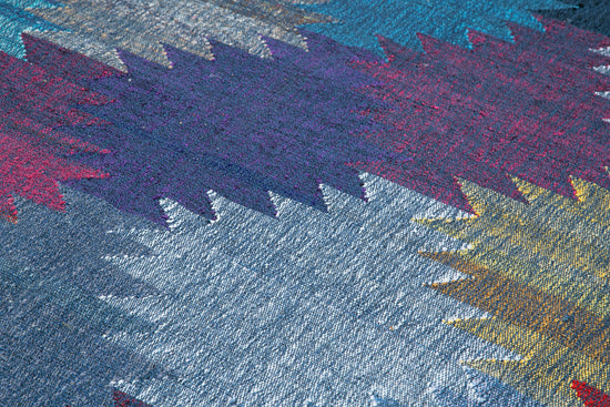 8x12 Blue Contemporary Area Rug - 35503