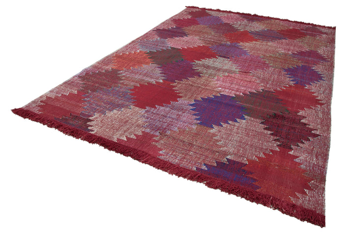 8x11 Red Contemporary Area Rug - 35505