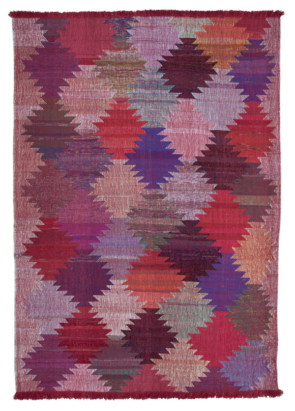8x11 Red Contemporary Area Rug - 35508