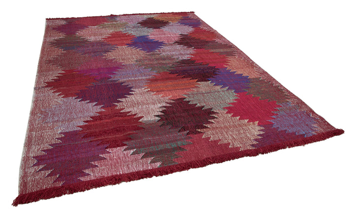 8x11 Red Contemporary Area Rug - 35508