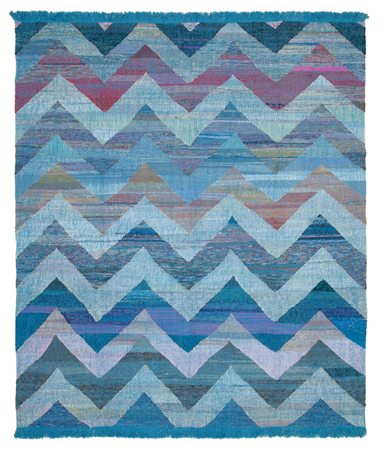9x11 Blue Contemporary Area Rug - 35511