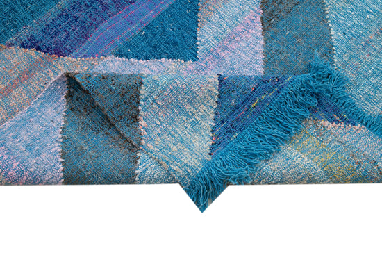 9x11 Blue Contemporary Area Rug - 35511