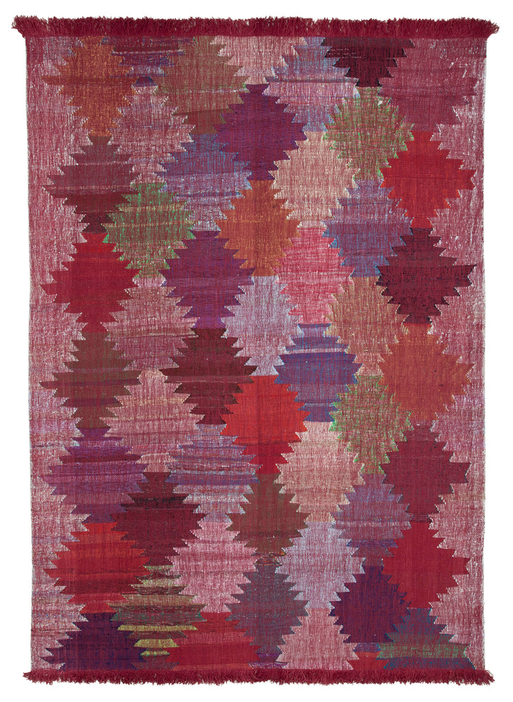 8x11 Red Contemporary Area Rug - 35513