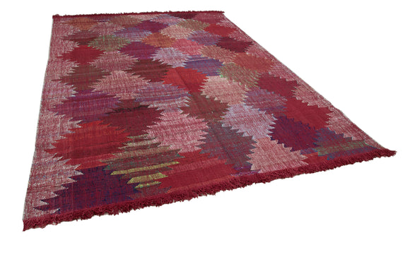 8x11 Red Contemporary Area Rug - 35513