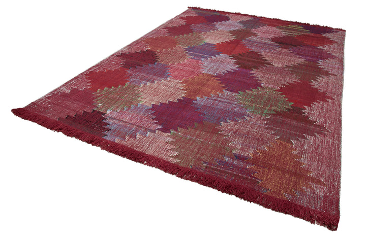 8x11 Red Contemporary Area Rug - 35513