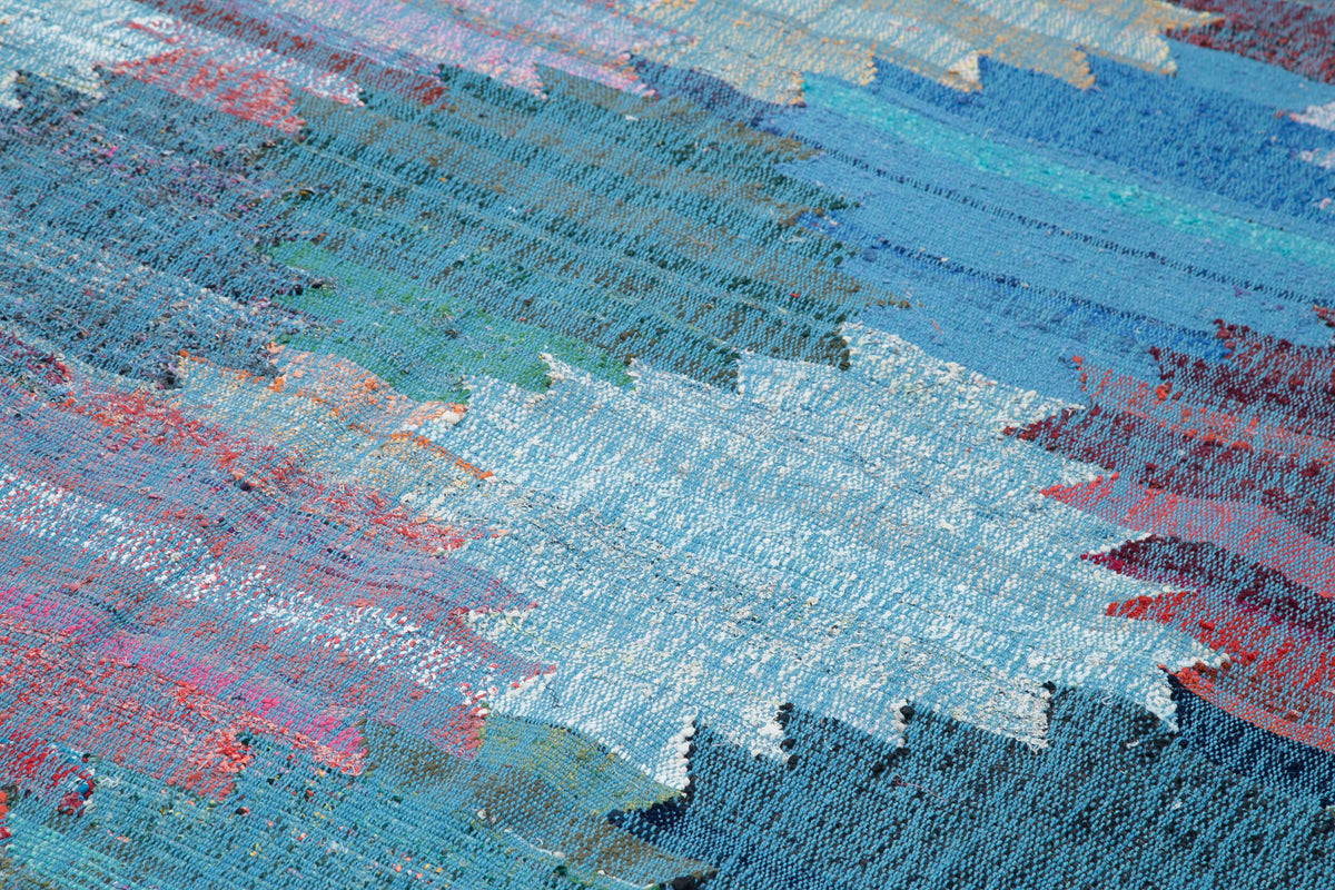 8x12 Blue Contemporary Area Rug - 35515