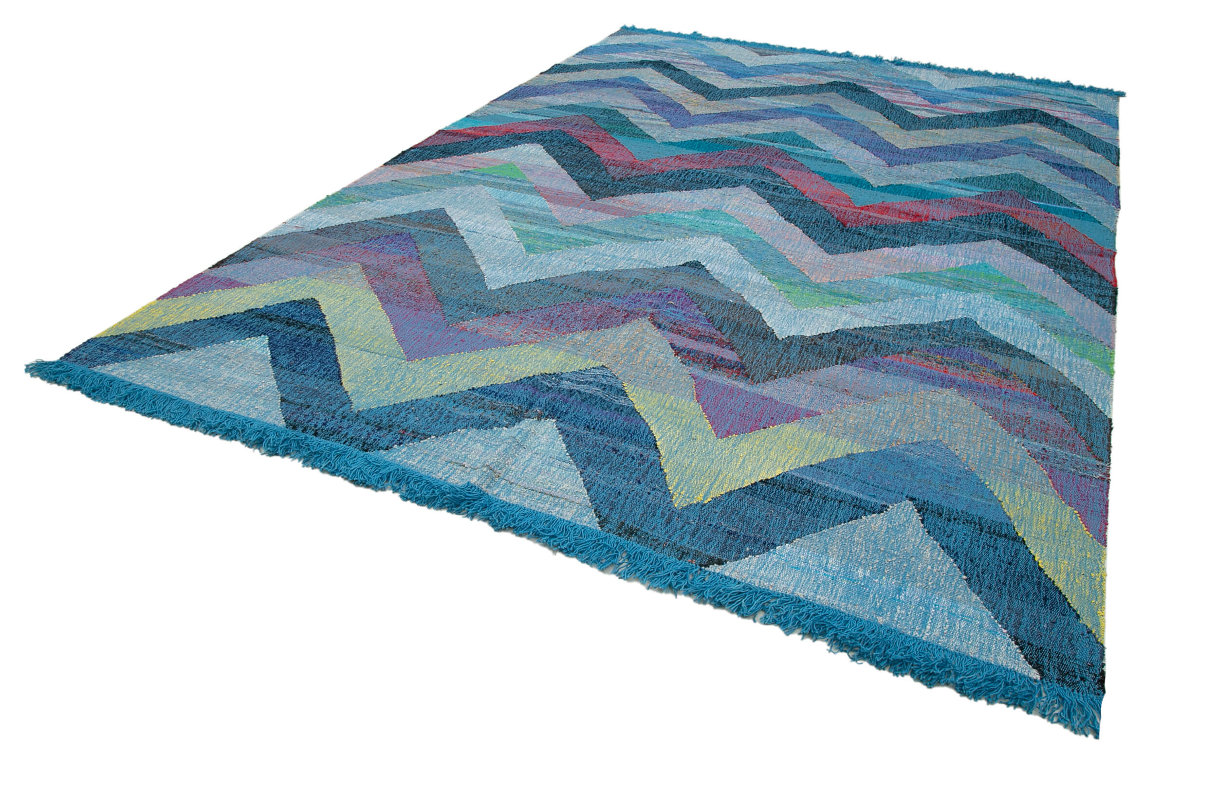 8x12 Blue Contemporary Area Rug - 35521