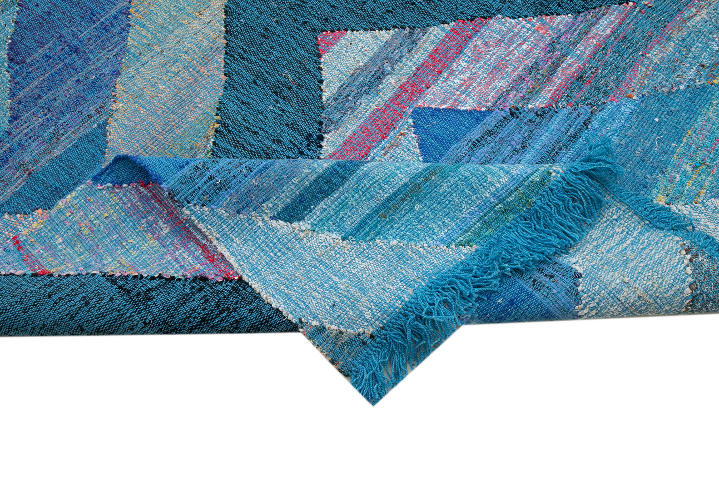 8x12 Blue Contemporary Area Rug - 35521
