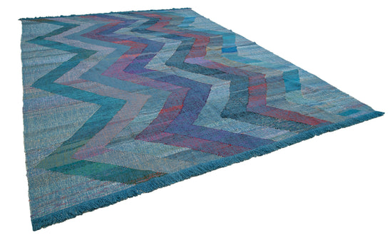 10x14 Blue Contemporary Area Rug - 35534