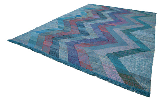 10x14 Blue Contemporary Area Rug - 35534