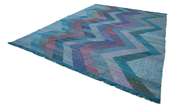 10x14 Blue Contemporary Area Rug - 35534