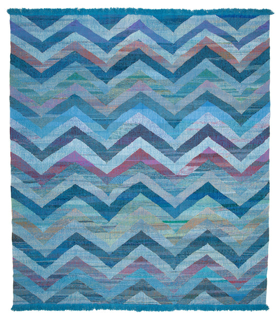 12x14 Blue Contemporary Area Rug - 35539