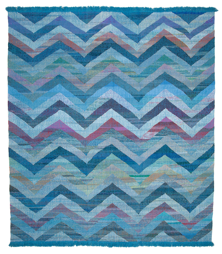 12x14 Blue Contemporary Area Rug - 35539