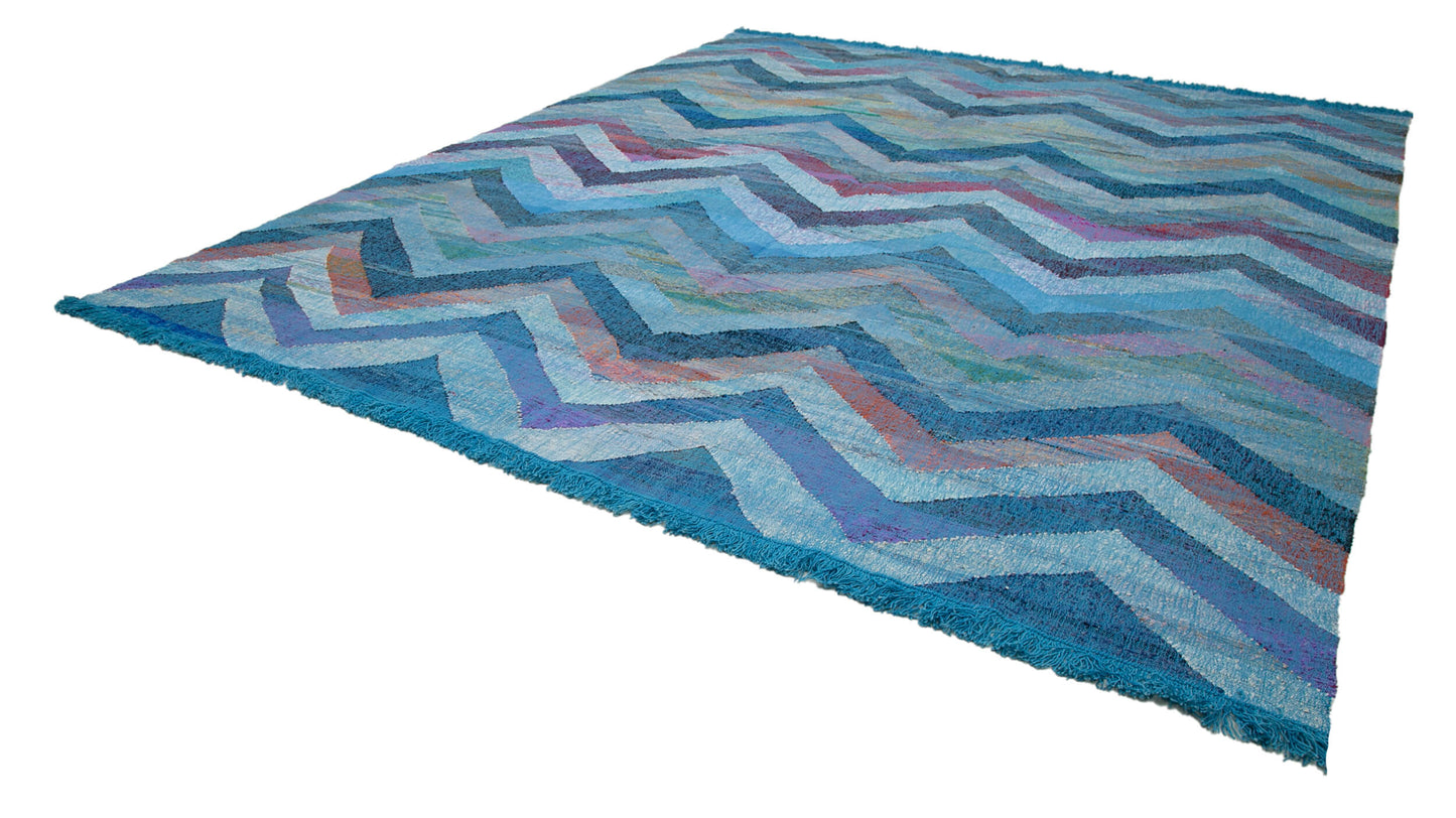 12x14 Blue Contemporary Area Rug - 35539