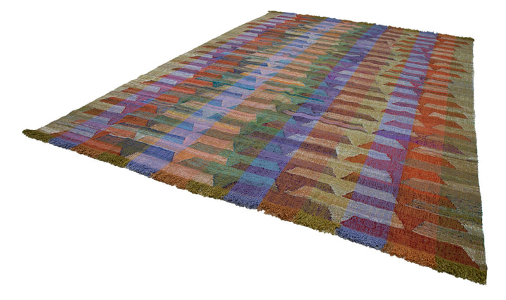 10x14 Multicolor Contemporary Area Rug - 35541