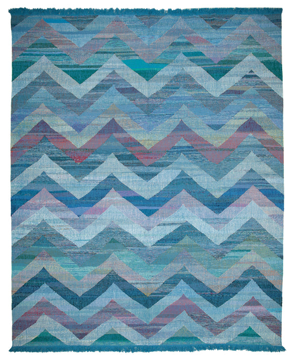 13x16 Blue Contemporary Area Rug - 35553