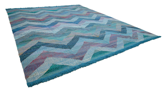 13x16 Blue Contemporary Area Rug - 35553
